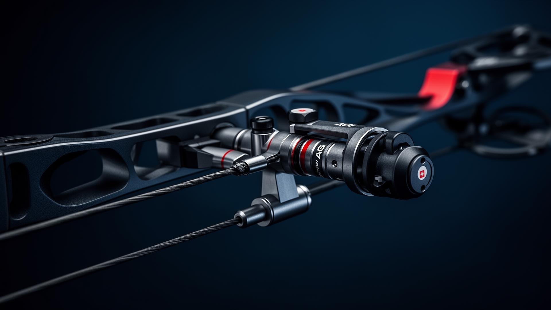 AGF compound bow with stabiliser
